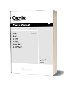 Genie S 60 S 65 S 60hc And Trax From Sn 21001 Parts Manuals