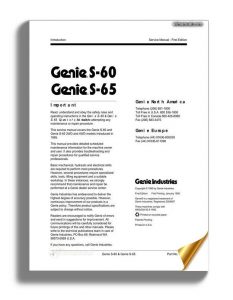 Genie S60 & S65 Service Manual