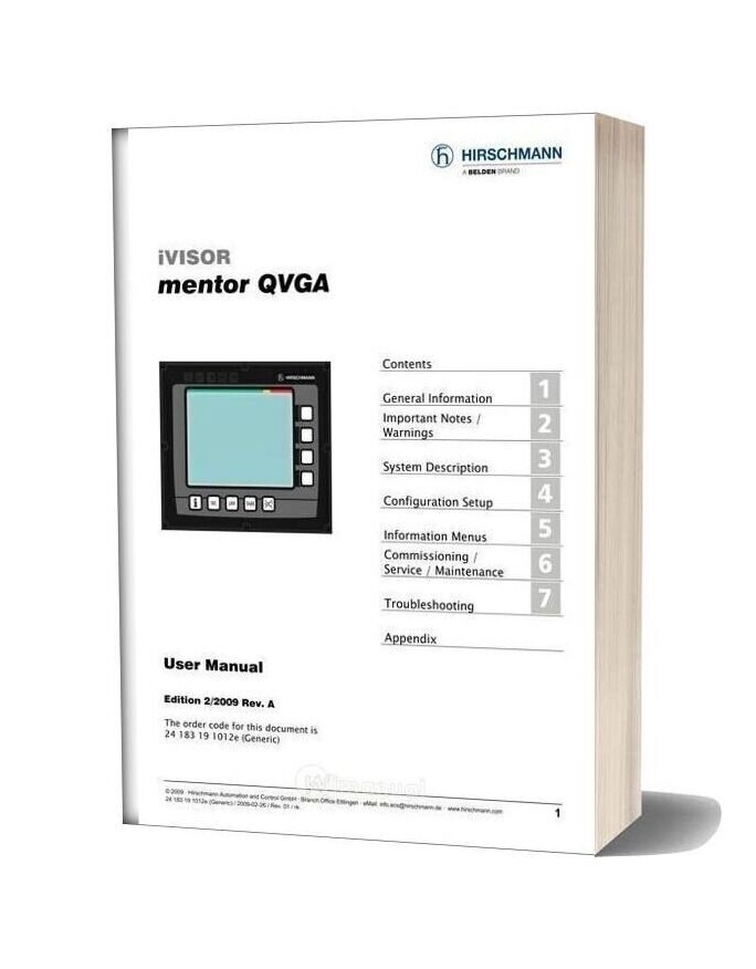Grove Ivisor Mentor Qvga User Manual