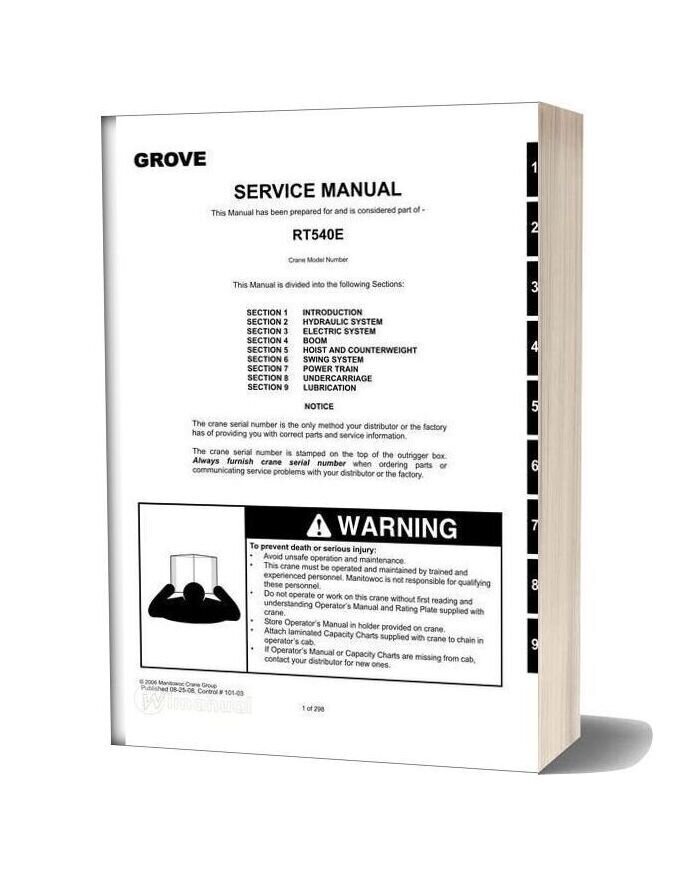 Grove Mobile Crane Rt540e Service Manual