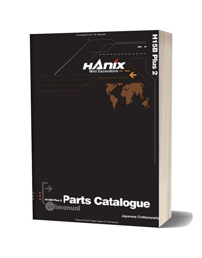 Hanix H15b 2 Parts Catalog