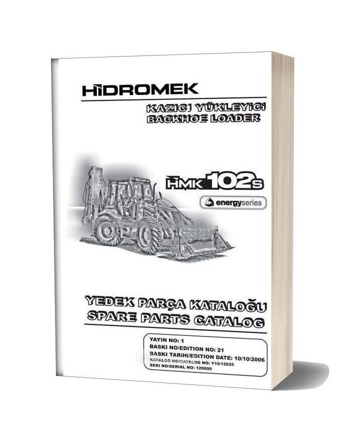 Hidromek Hmk 102s Backhoe Loader Parts Catalog 2006