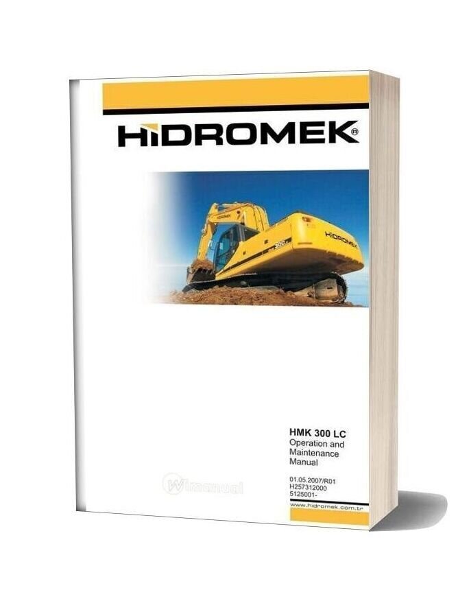 Hidromek Hmk 300 Lc Operation And Maintenance Manual