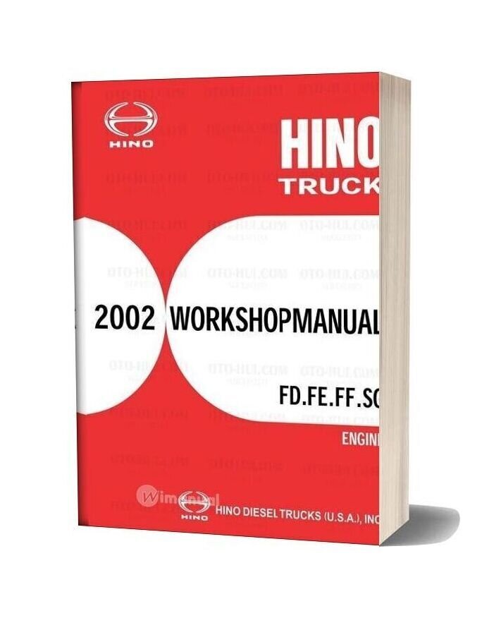 Hino Fd Fe Ff Sg Engine Service Manual 2002