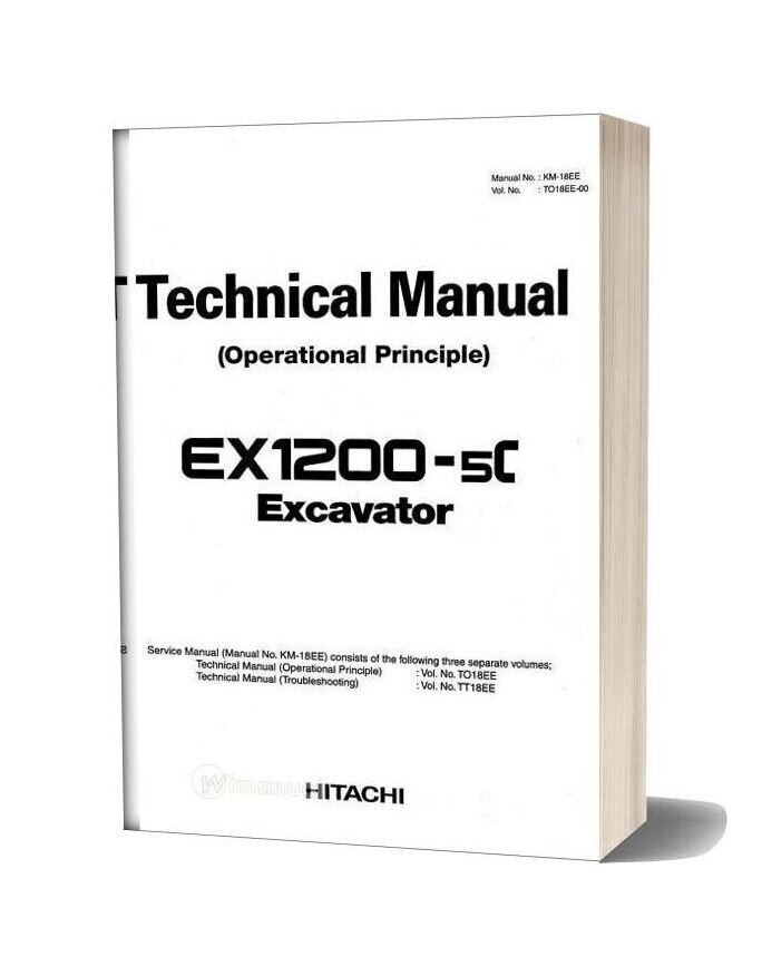 Hitachi Ex1200 5c Excavator Shop Manual