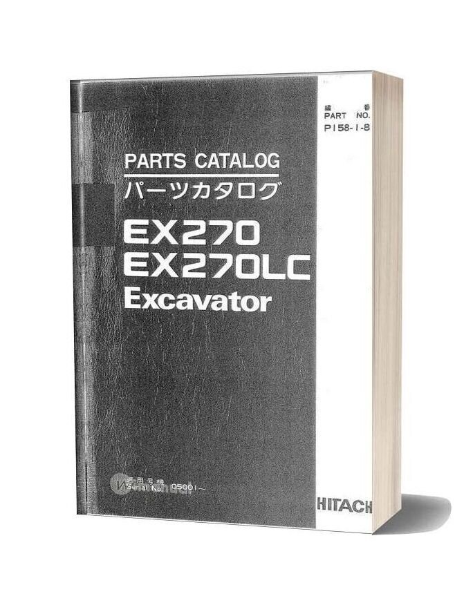 Hitachi Ex270 270lc Excavator Part Catalog
