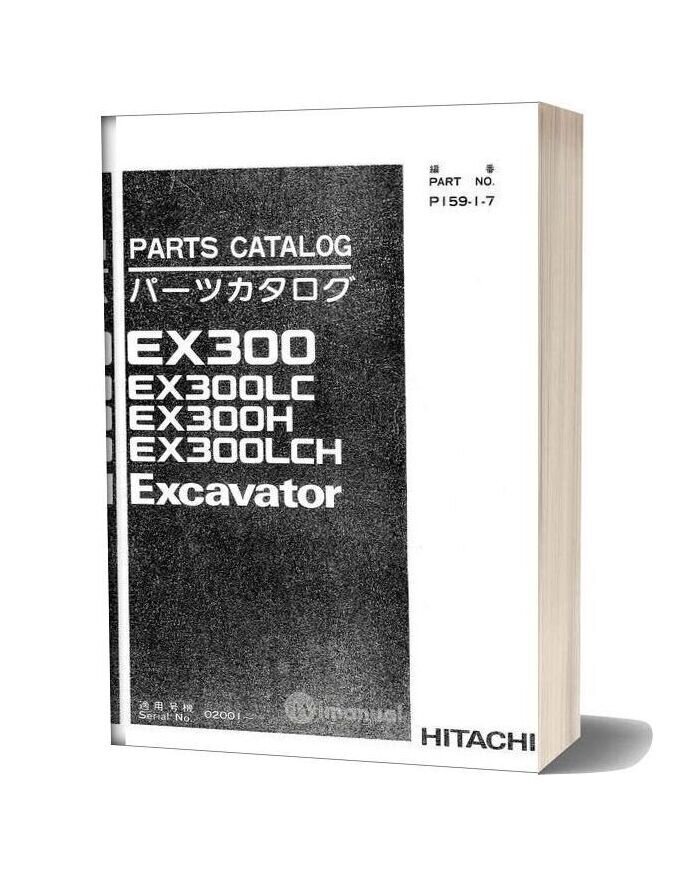 Hitachi Ex300 300lc 300h Lch Excavator Part Catalog