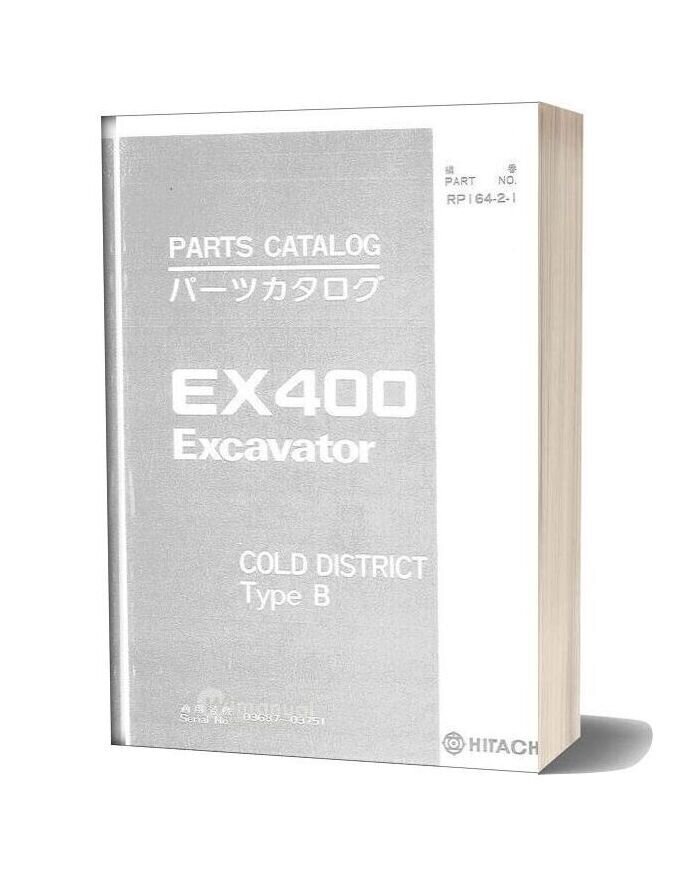 Hitachi Ex400 Excavator Part Catalog