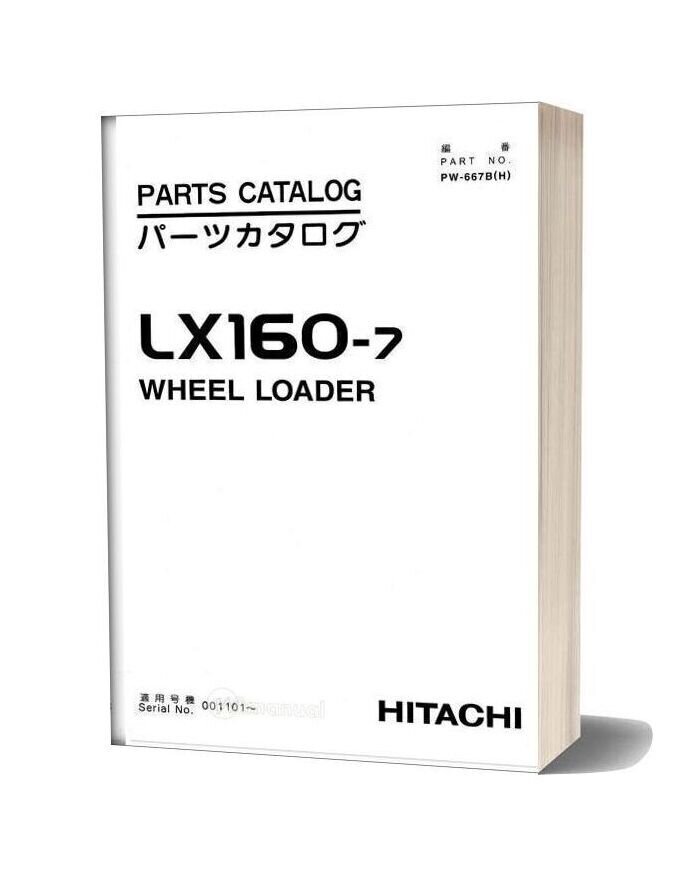 Hitachi Lx160 7 Parts Catalog