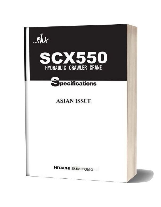 Hitachi Sumitomo Scx550 Hydraulic Crawler Crane Specifications