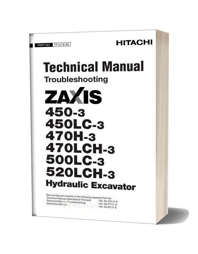 Hitachi Zaxis 450 470h 450lc 470lch 500lc 520lch 3 Technical Manual-23h13035