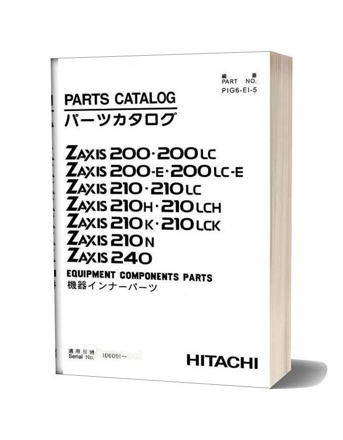 Hitachi Zaxis Zx200 Equipment Components Parts