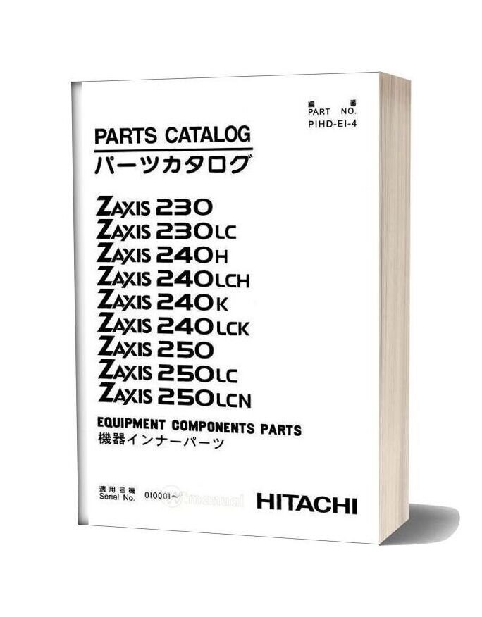 Hitachi Zaxis Zx230 Equipment Components Parts