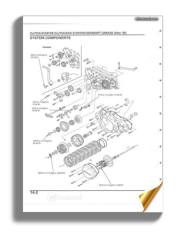 Honda Trx450r Trx450er 04 12 Repair Manual