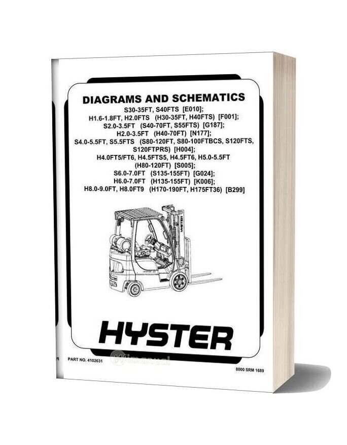Hyster Forklift Diagrams And Schematics Part No 4102631