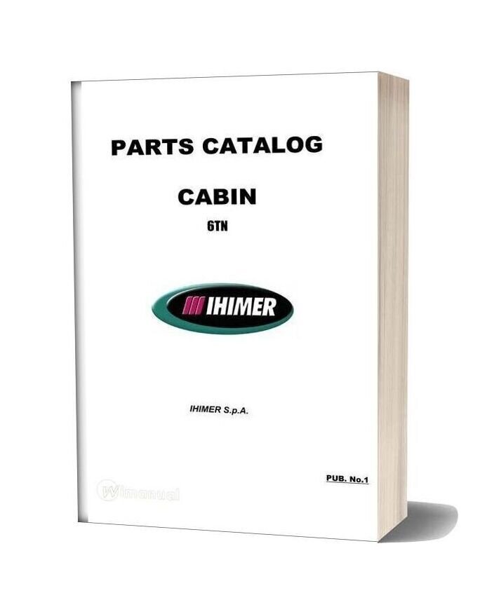 Ihi Mini Excavator Cabin 6tn R00 Parts Catalog