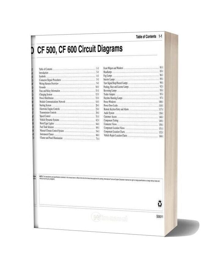 International Cf500 Cf600 Circuit Diagrams