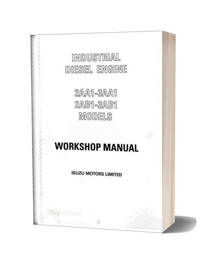 Isuzu 2aa1 To 3ab1 Workshop Manual