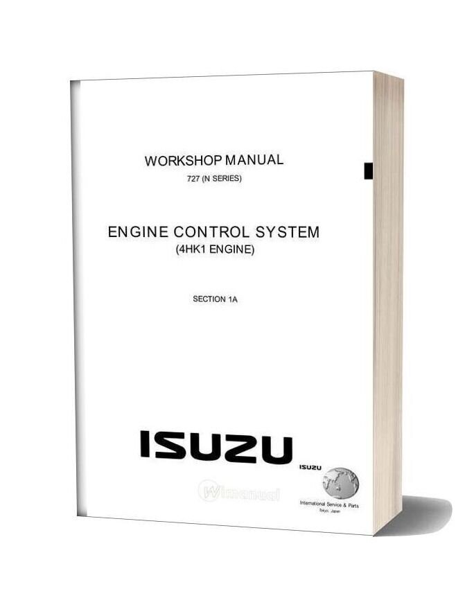 Isuzu 4hk1t Lg4hk We 0229dom Manual Engine Control System