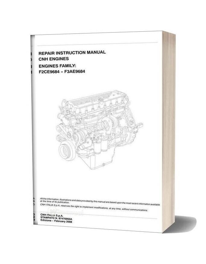 Iveco Cnh Engines Repair Instruction Manual