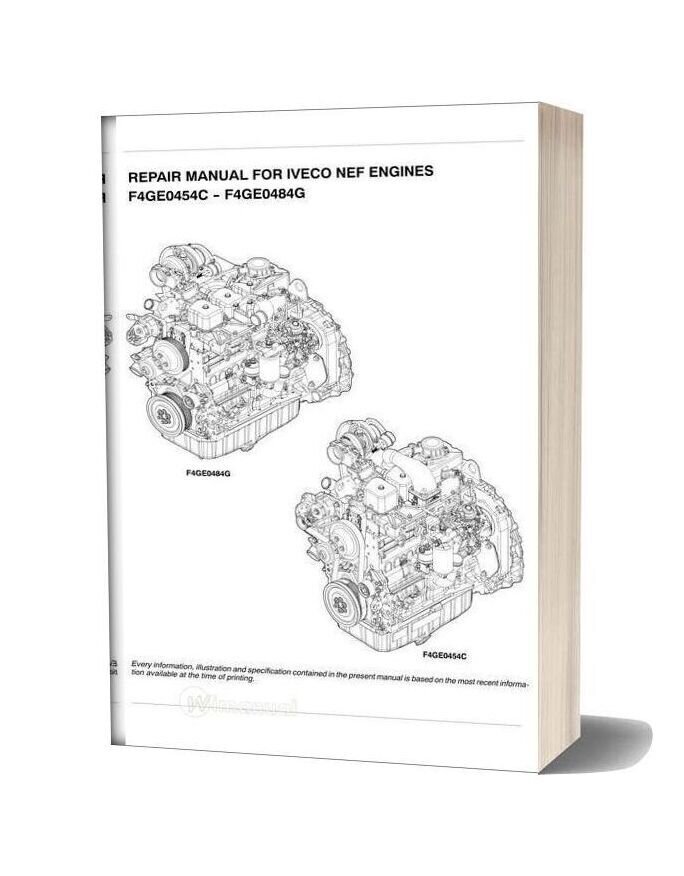 Iveco Nef Engine F4ge0454c F4ge0484g Repair Manual