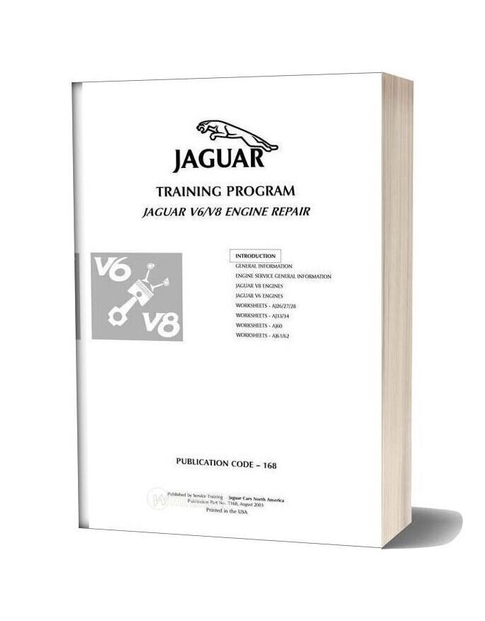 Jaguar V6 V8 Engine Repair 168 Sg