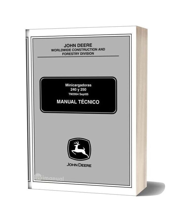 John Deere 240 250 Workshop Manual