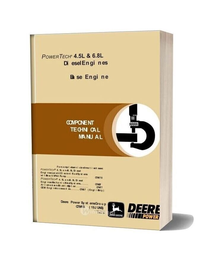 John Deere 4 5l 6 8l Diesel Engines Workshop Manual