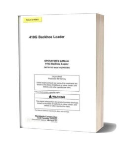 John Deere 410g Operator Manual