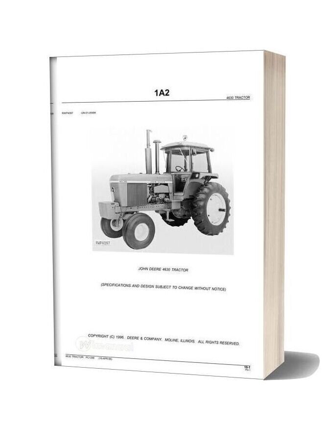 John Deere 4630 Tractor Parts Catalog