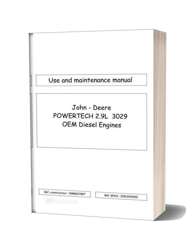 John Deere Powertech 2 9l 3029 Oem Diesel Engines