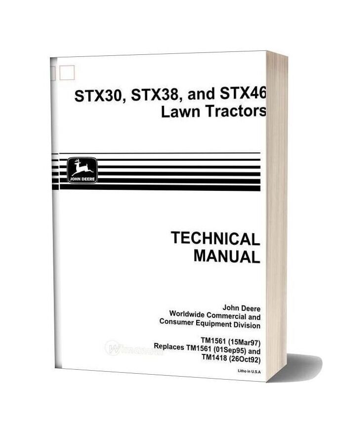 John Deere Stx30 Stx38 Stx46 Service Manual