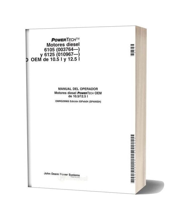 John Deree Motor 10 5l 6103 6105 Maintenance Manual