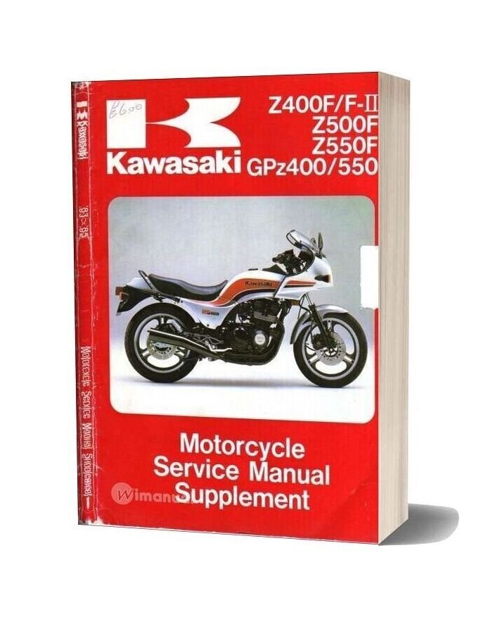 Kawasaki Gpz 400 550 & Z 400 F Fii Z 500 550 F 83 A 85 Service Manual