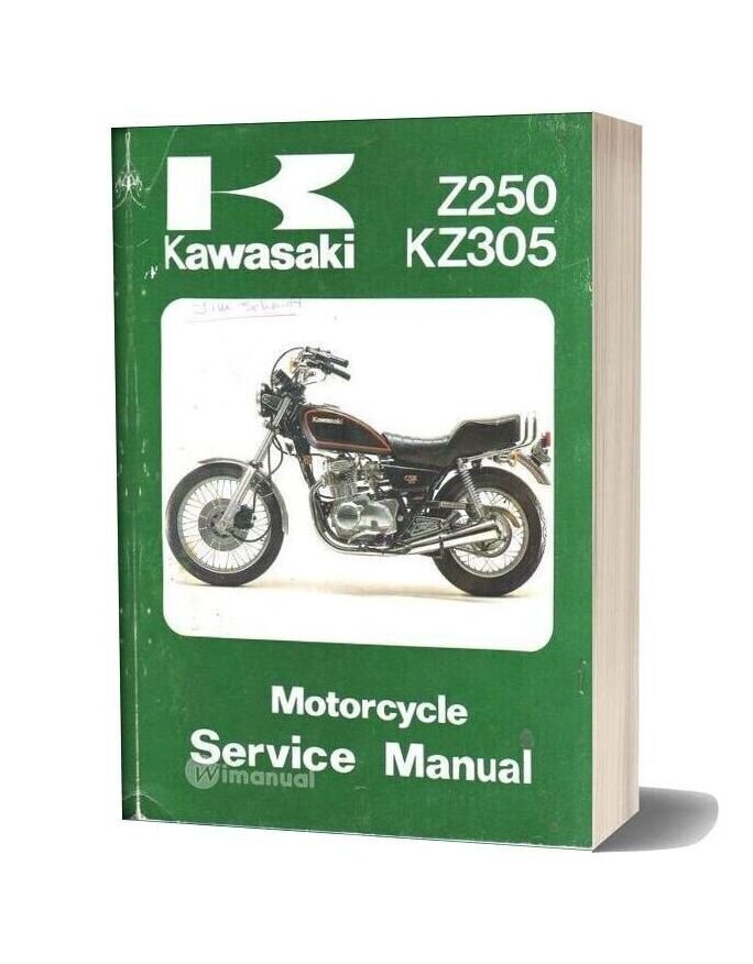 Kawasaki Kz 250 305 79 A 82 Service Manual