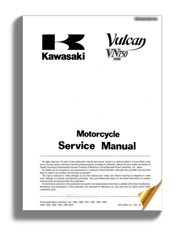Vn750 Manual And Parts