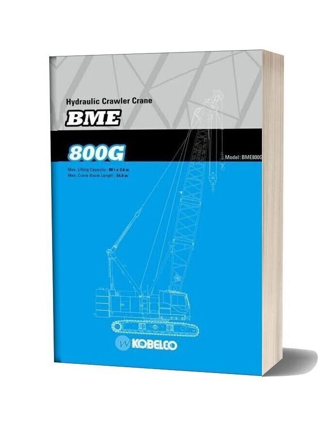 Kobelco Hydraulic Crawler Crane Bme800g Specifications