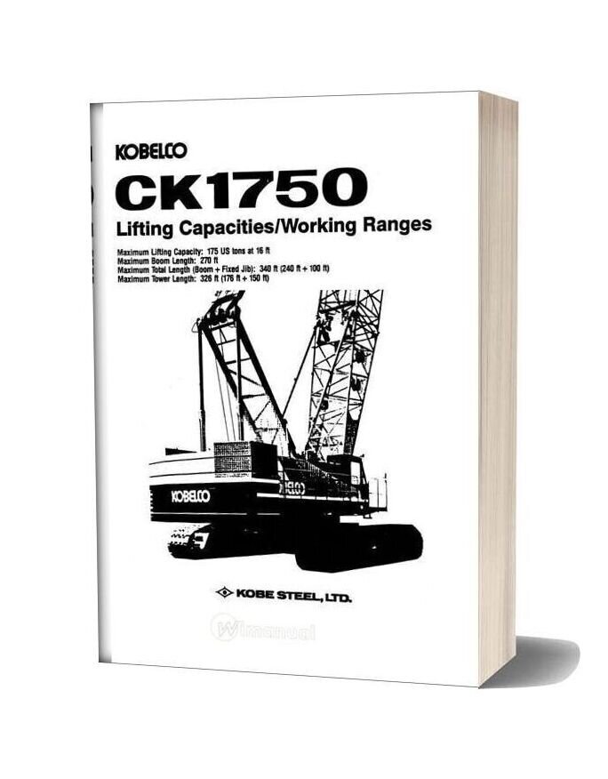 Kobelco Hydraulic Crawler Crane Ck1750