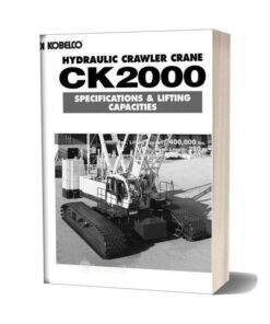 Kobelco Hydraulic Crawler Crane Ck2000 Specification