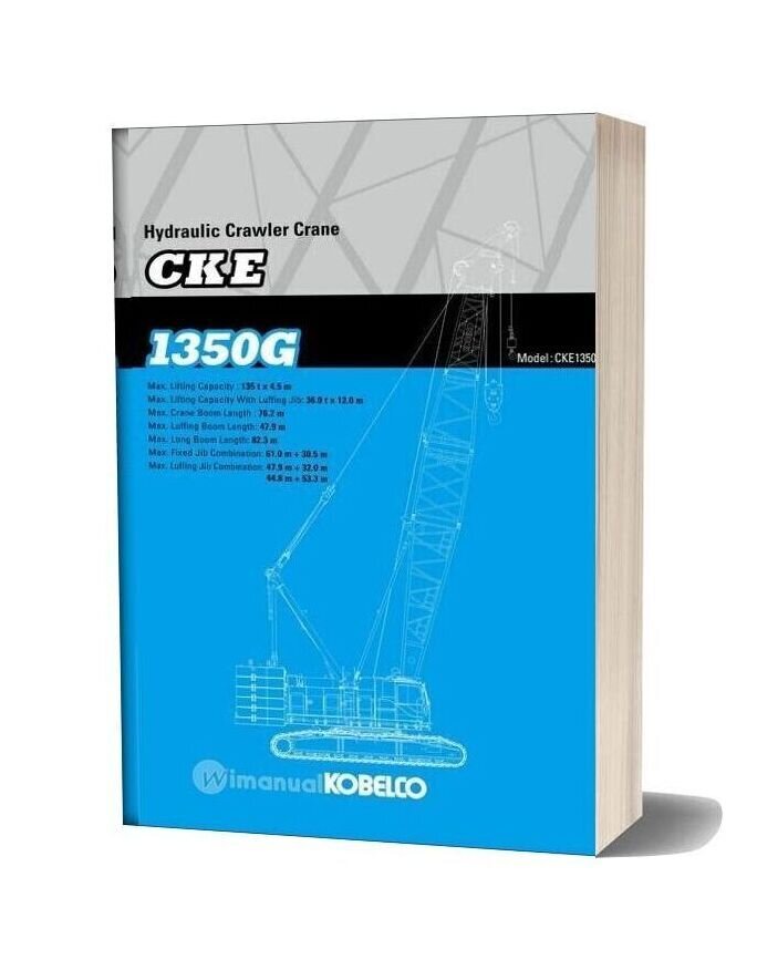 Kobelco Hydraulic Crawler Crane Cke1350g Specifications
