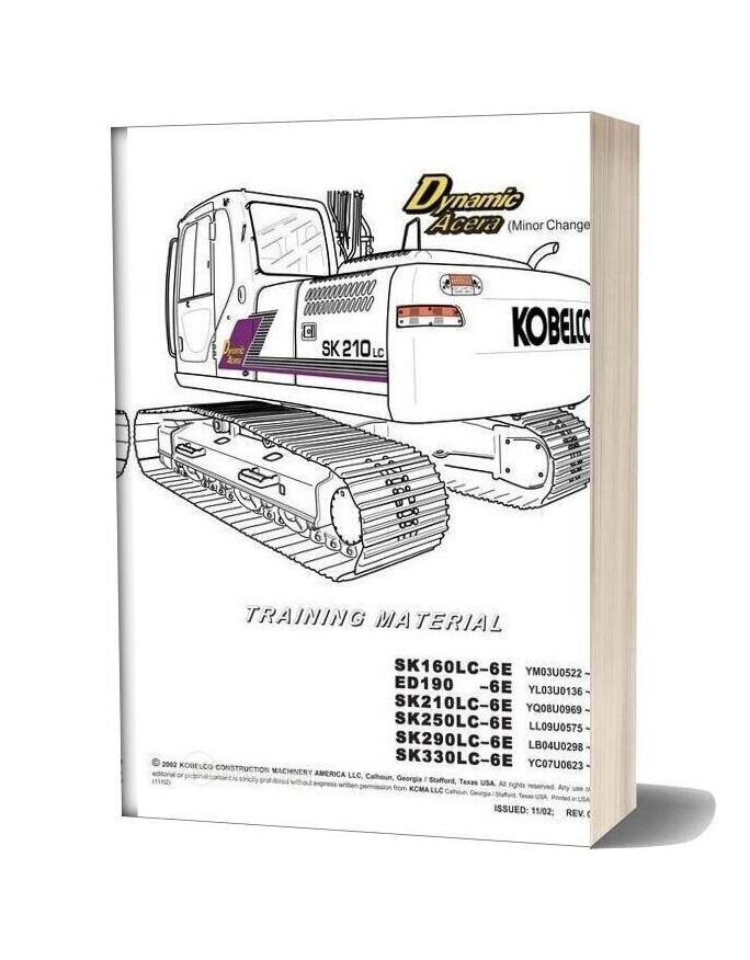 Kobelco Mark 6e Training Manual