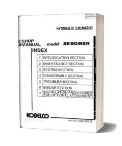 Kobelco Sk80msr Hydraulic Excavator Book Code No S5lf0001e