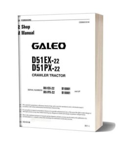 Komatsu Bulldozer D51ex 22 D51px 22shop Manual Shop Manual