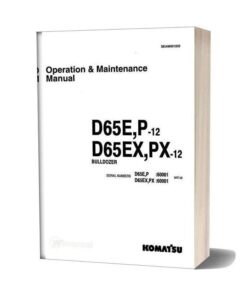 Komatsu Bulldozer D65 E P Ex Px 12 Operation Maintenance Manual