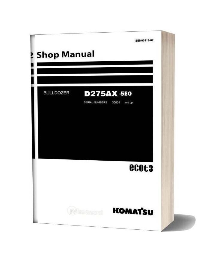 Komatsu D275ax 5eo Shop Manual