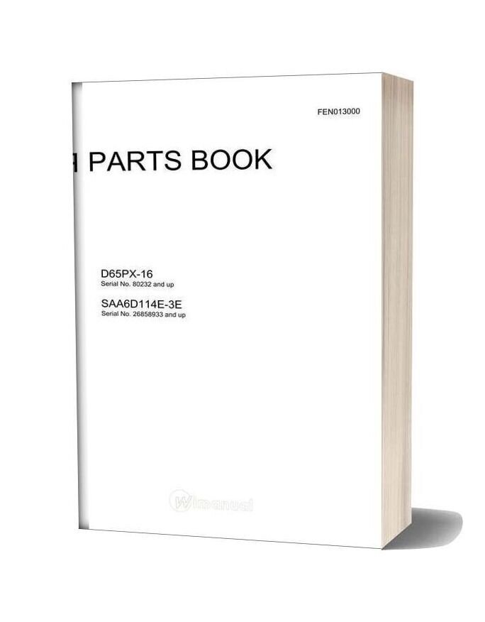 Komatsu D65px 16 Parts Book