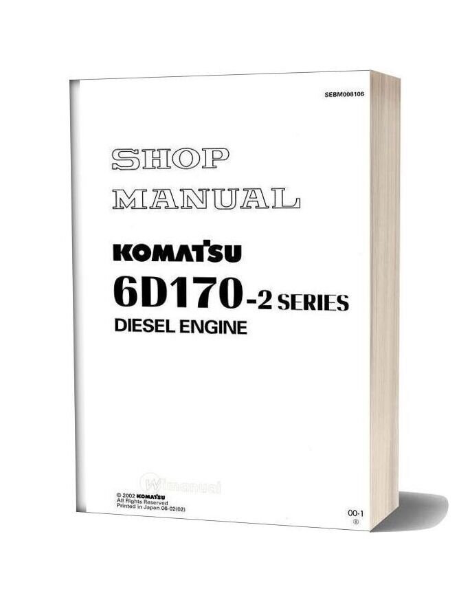 Komatsu Diesel Engine 6d170 2 Series Shop Manual