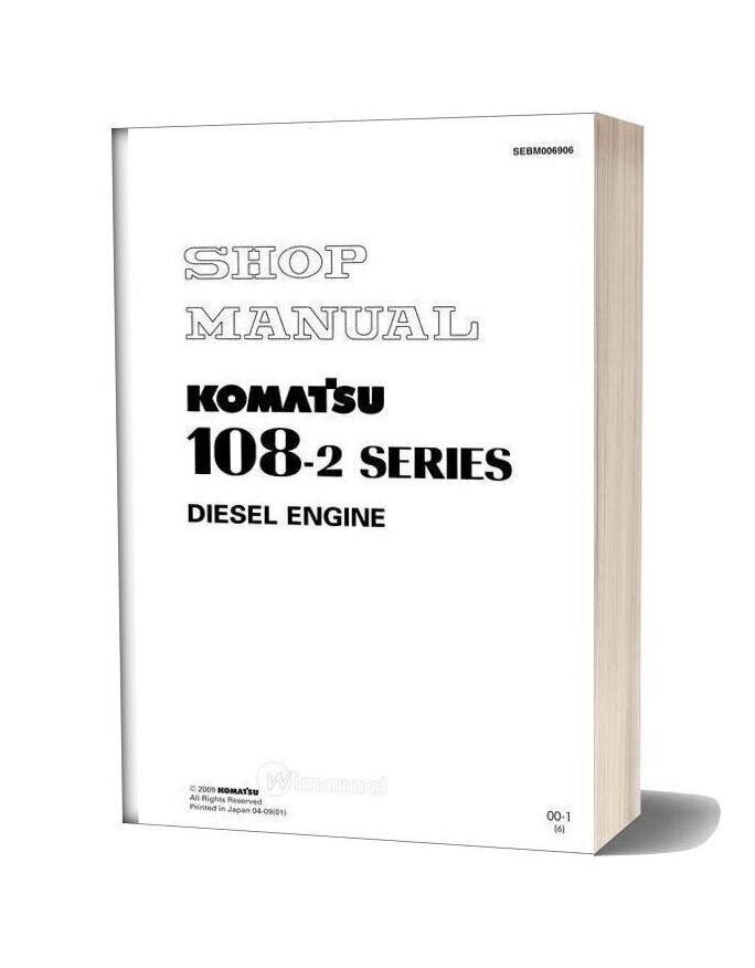 Komatsu Engine S6d108 2 Workshop Manuals