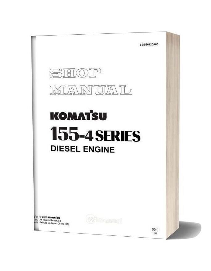 Komatsu Engine S6d155 4 Workshop Manuals