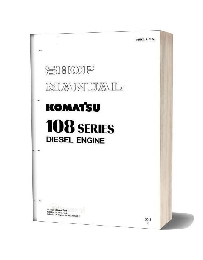 Komatsu Engine Sa6d108 1 Workshop Manuals